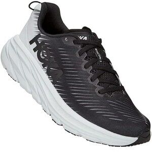 Hoka ONE One RINCON 3 Running Shoes Sneakers Black White Women's 9 Men's 7.5